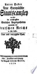 Anton Faber Neue Europäische Staatscanzley