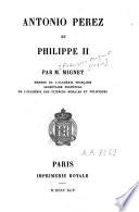 Antonio Perez et Philippe II