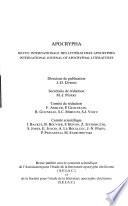 Apocrypha