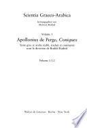 Apollonius de Perge, Coniques