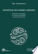 Apparition des formes urbaines