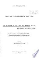 Appel pour le désarmement et pour la paix
