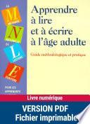 Apprendre à lire et à écrire à l'âge adulte