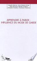 Apprendre à parler