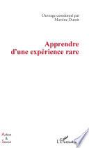 Apprendre d'une expérience rare