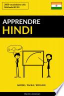 Apprendre l'hindi - Rapide / Facile / Efficace