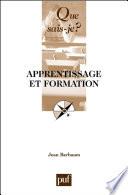 Apprentissage et formation