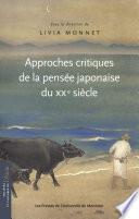 Approches critiques de la pensée japonaise du XXe siècle