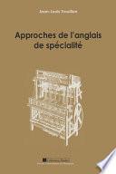 Approches de l’anglais de spécialité