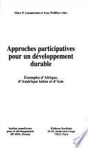 Approches participatives pour un développement durable