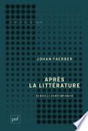 Après la littérature