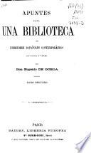 Apuntes para una biblioteca de escritores españoles contemporáneos