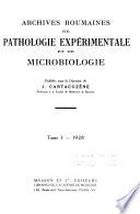 Arch roum pathol exp microbiol