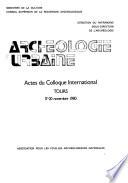 Archéologie urbaine
