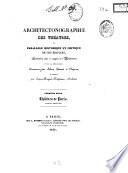 Architectonographie des théâtres