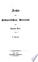 Archiv des Historischen Vereins des Kantons Bern