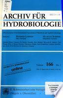 Archiv Für Hydrobiologie