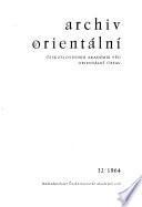 Archiv orientální