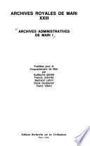 Archives administratives de Mari