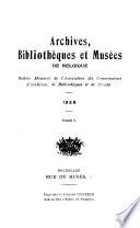 Archives, bibliothèques et musées de Belgique