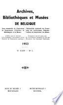 Archives, bibliothèques et musées de Belgique