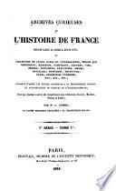 Archives curieuses de l'histoire de France depuis Louis XI jusqu'à Louis XVIII ...
