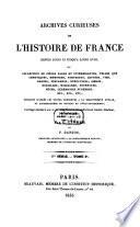 Archives curieuses de l'histoire de France