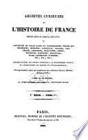 Archives curieuses de l'histoire de France