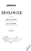 Archives de biologie