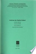 Archives de Charles Dubost
