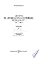 Archives de l'Ecole nationale supérieure des beaux-arts (AJ52 1 à 1415)