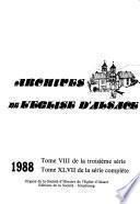 Archives de l'église d'Alsace