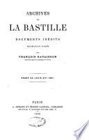 Archives de la Bastille: 1659-1661