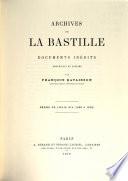 Archives de la Bastille: 1663-1678