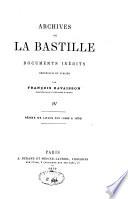 Archives de la Bastille
