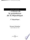Archives de la présidence de la République, Ve République