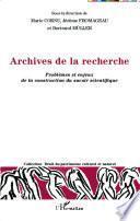 Archives de la recherche