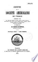 Archives de la Société américaine de France