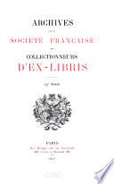 Archives de la Société Française des Collectionneurs d'ex-Libris