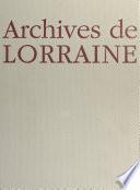 Archives de Lorraine