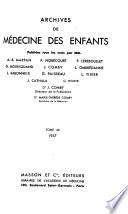 Archives de médecine des enfants