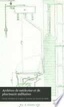 Archives de médecine et de pharmacie militaires