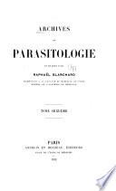 Archives de parasitologie