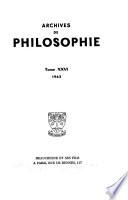 Archives de philosophie