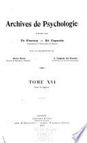 Archives de psychologie