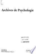 Archives de psychologie