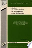 Archives de sciences sociales de la coopération et du développement