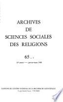 Archives de sciences sociales des religions