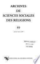 Archives de sciences sociales des religions