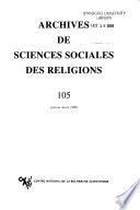 Archives de sciences sociales des religions